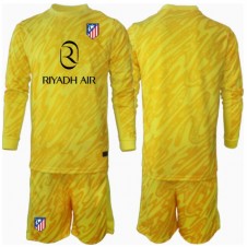 Atletico Madrid Keeper Tredjedraktsett Barn 2024-25 Langermet (+ korte bukser)
